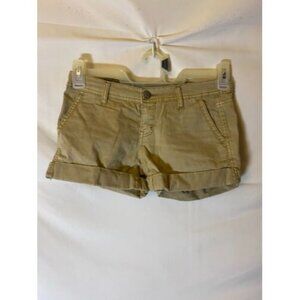 Aero Womens Juniors Size 00 XS tan chino Shorts y2K